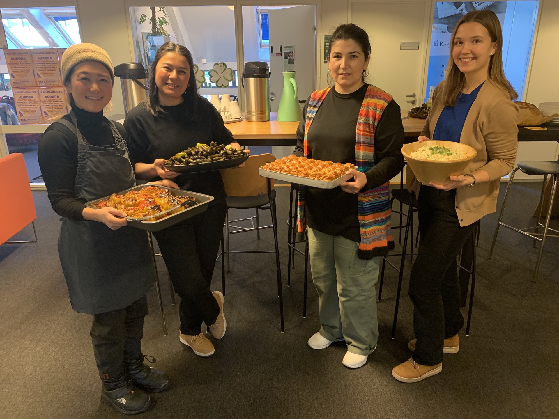 Gryta rundt laget tyrkisk mat, og det var kjempe deilig!